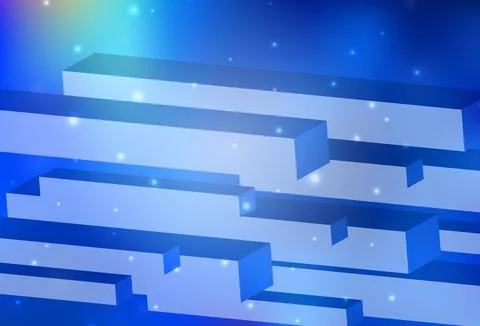 Light BLUE vector texture in rectangular style. Stock Illustration