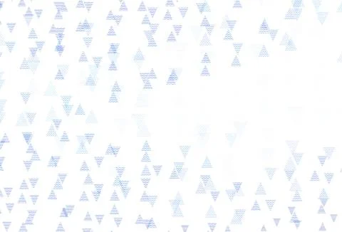 Light BLUE vector texture with triangular style. Illustrazione stock