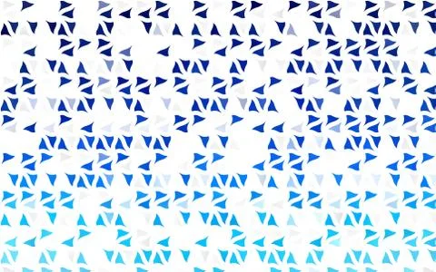 Light BLUE vector texture in triangular style. Stock Illustration