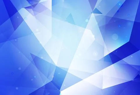 Light BLUE vector texture with triangular style. Ilustração Stock