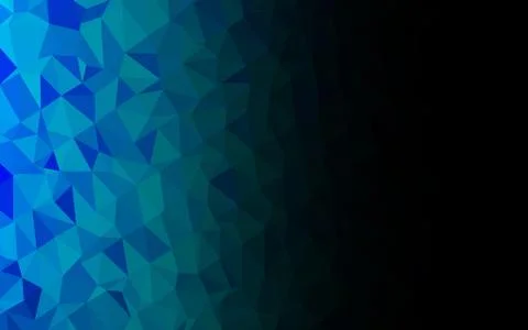 Light BLUE vector triangle mosaic cover. Stock-Illustration