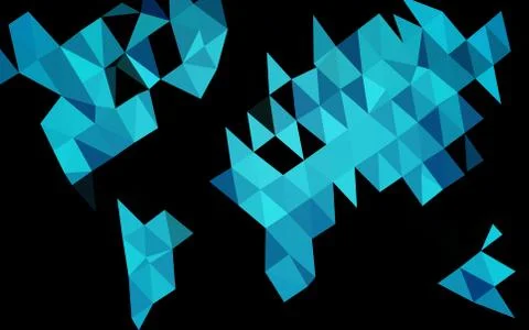 Light BLUE vector triangle mosaic texture. イラスト素材