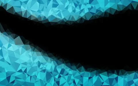Light BLUE vector triangle mosaic texture. Stock Illustration