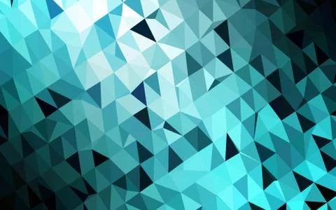 Light BLUE vector triangle mosaic cover. イラスト素材