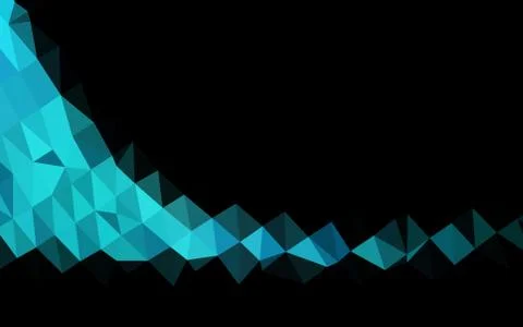 Light BLUE vector triangle mosaic texture. Illustrazione stock