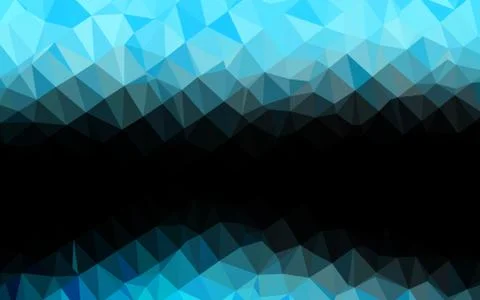 Light BLUE vector triangle mosaic template. イラスト素材