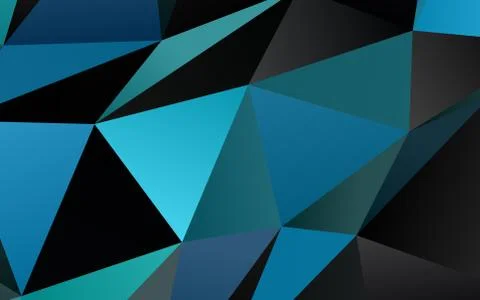 Light BLUE vector triangle mosaic template. イラスト素材