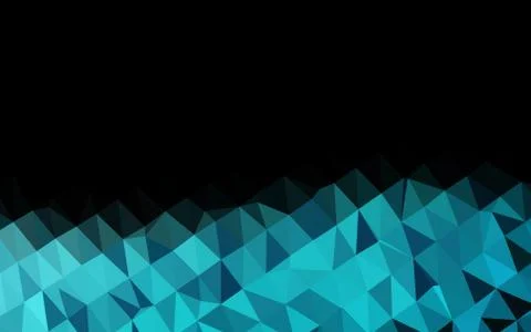 Light BLUE vector triangle mosaic cover. Stock-Illustration