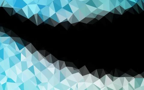 Light BLUE vector triangle mosaic template. イラスト素材