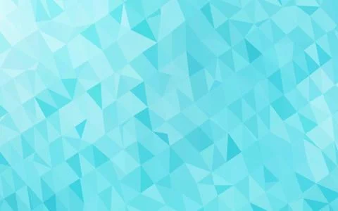 Light BLUE vector triangle mosaic texture. Stock Illustration