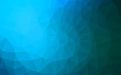 Light BLUE vector triangle mosaic cover. Stock Illustration