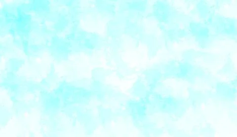 Light blue watercolor texture background with soft artistic painted splashes Stock Illustration