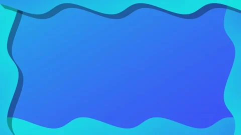 Light blue wave background animation on the side Stock Footage 323776567