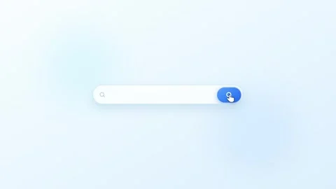 Light Blue Web Search Engine Concept with Pointer Click Animation Stock Footage 341939842