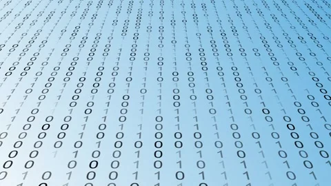 Light Blue White Binary Code Abstract Data Background Stock Footage 320379814