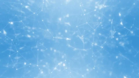 Light blue with white plexus lines. Animation for network, medical, science Stock Footage 114881991