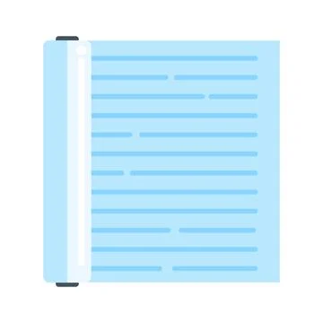 Light blue window blind rolling icon design Illustrazione stock