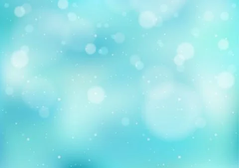 Light Blue Winter Background with Snowfall Stock Illustration