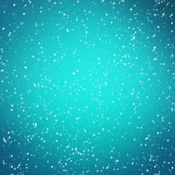 Light blue winter Christmas background with snow Stock Illustration