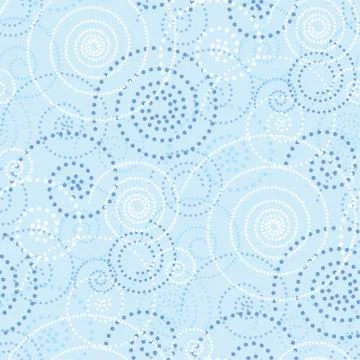 Light blue winter frost pattern seamless motif. Stock Illustration