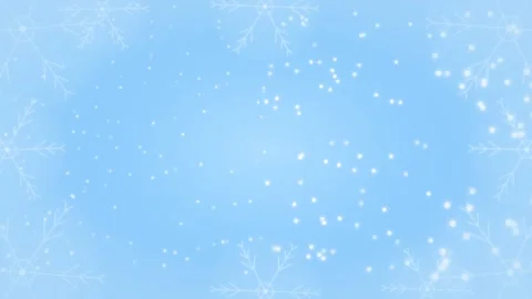 Light blue winter holiday pattern with snowflakes and sparkling particles f.. 库存影片 348115597
