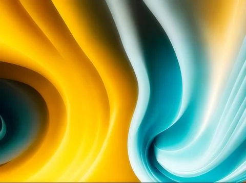 Light Blue, Yellow abstract layout. An elegant bright illustration with gradient Stock Photos