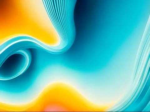 Light Blue, Yellow abstract layout. An elegant bright illustration with gradient Stock Photos
