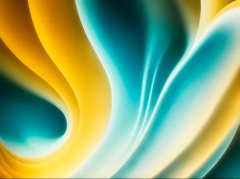 Light Blue, Yellow abstract layout. An elegant bright illustration with gradient Stock Photos
