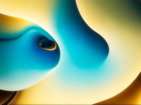 Light Blue, Yellow abstract layout. An elegant bright illustration with gradient Stock Photos