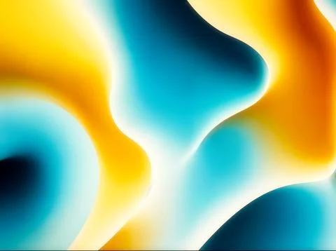 Light Blue, Yellow abstract layout. An elegant bright illustration with gradient Stock Photos