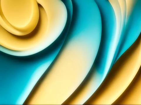Light Blue, Yellow abstract layout. An elegant bright illustration with gradient Stock Photos