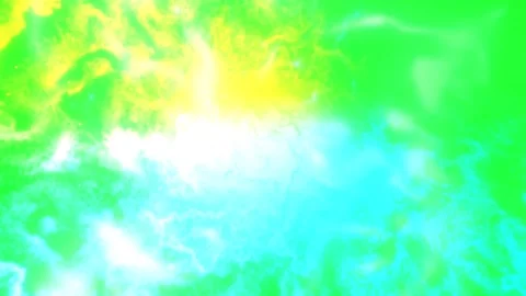 Light Blue Yellow Power Light Smoky Glitch 4K Overlay Green Screen Stock Footage 289914712
