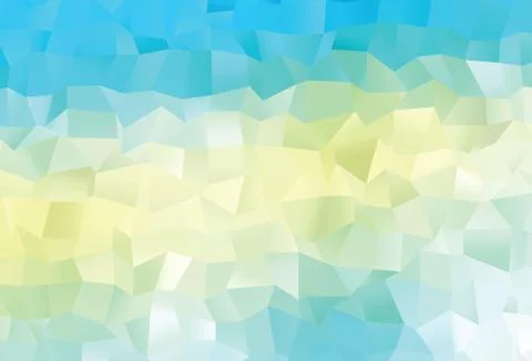 Light Blue, Yellow vector abstract mosaic background. Stock Illustration