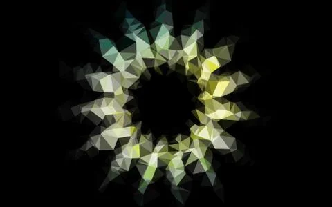 Light Blue, Yellow vector abstract mosaic pattern. イラスト素材