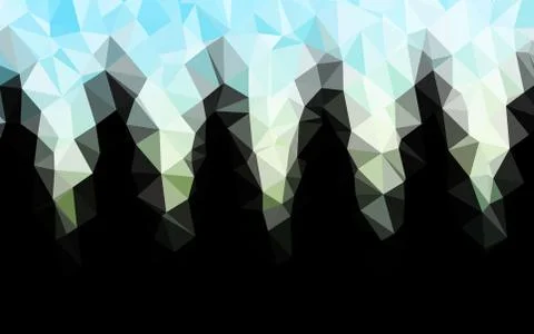 Light Blue, Yellow vector abstract mosaic pattern. Illustrazione stock