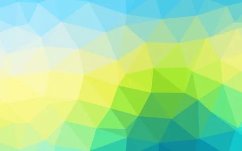 Light Blue, Yellow vector abstract mosaic background. Illustrazione stock