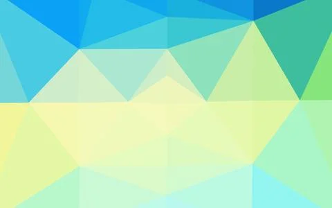 Light Blue, Yellow vector abstract polygonal layout. Illustrazione stock