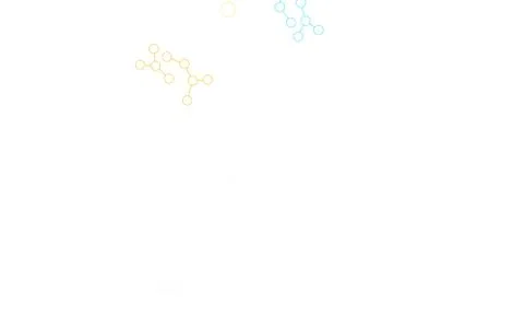 Light Blue, Yellow vector backdrop with artificial intelligence data. Stock Illustration