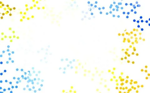 Light Blue, Yellow vector backdrop with artificial intelligence data. Stock Illustration