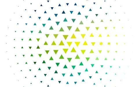 Light Blue, Yellow vector backdrop with lines, triangles. Stock Illustration