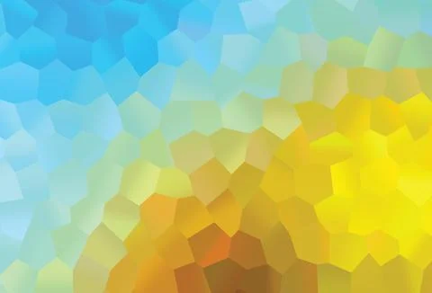 Light Blue, Yellow vector backdrop with hexagons. Stock Illustration