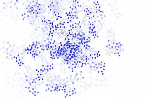 Light Blue, Yellow vector backdrop with artificial intelligence data. Stock Illustration