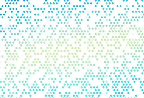 Light Blue, Yellow vector backdrop with dots. Stock Illustration