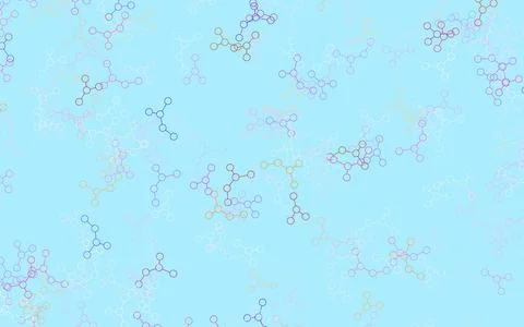 Light Blue, Yellow vector backdrop with artificial intelligence data. Stock Illustration