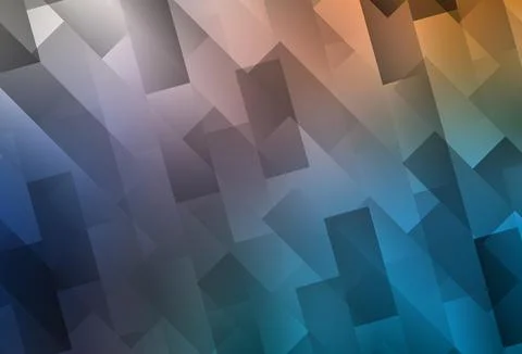 Light Blue, Yellow vector backdrop with rhombus. Stock-Illustration