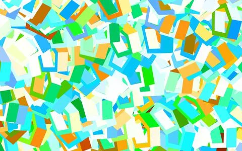 Light Blue, Yellow vector backdrop with hexagons. Stock Illustration