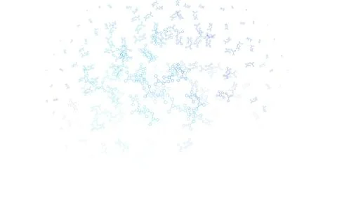 Light Blue, Yellow vector background with forms of artificial intelligence. Stock Illustration