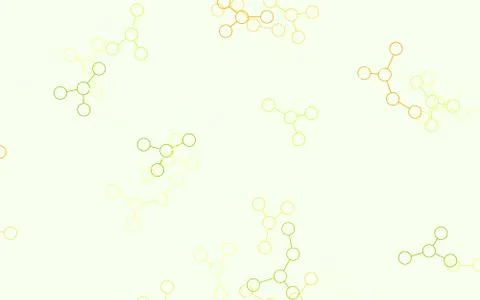 Light Blue, Yellow vector background with forms of artificial intelligence. Illustrazione stock
