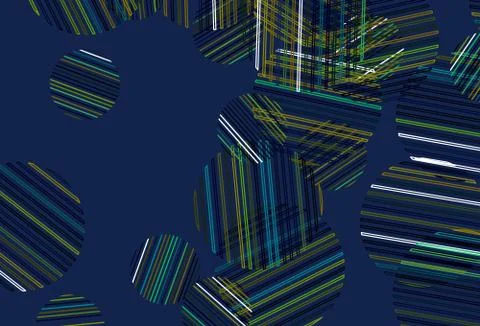 Light Blue, Yellow vector background with bubbles. Illustrazione stock