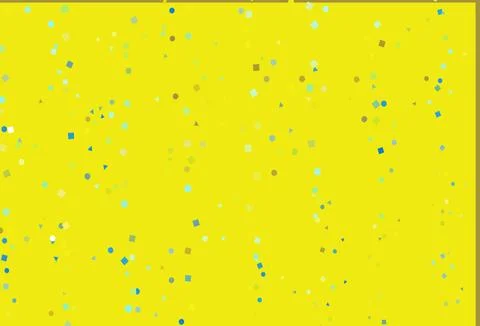 Light Blue, Yellow vector background with triangles, circles, cubes. Ilustración de archivo